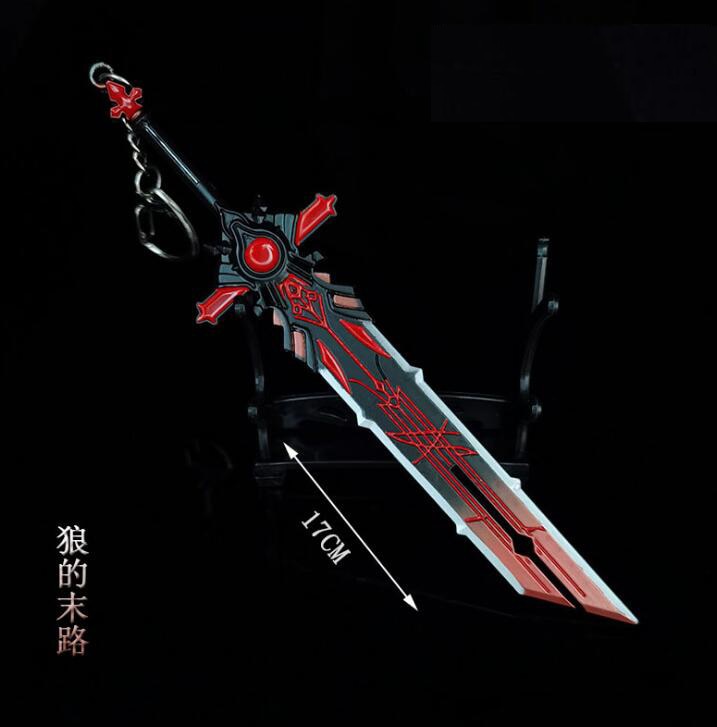 Genshin Impact Zhongli Venti Sword Keychains