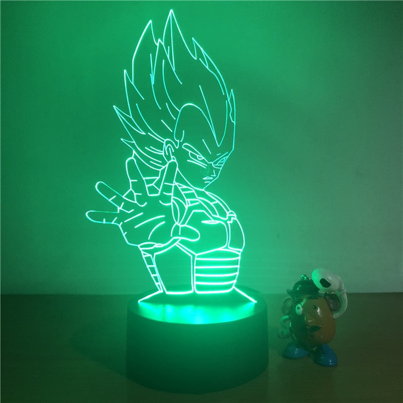 Dragon Ball Z Vegeta Super Saiyan 3D LED Night Lights