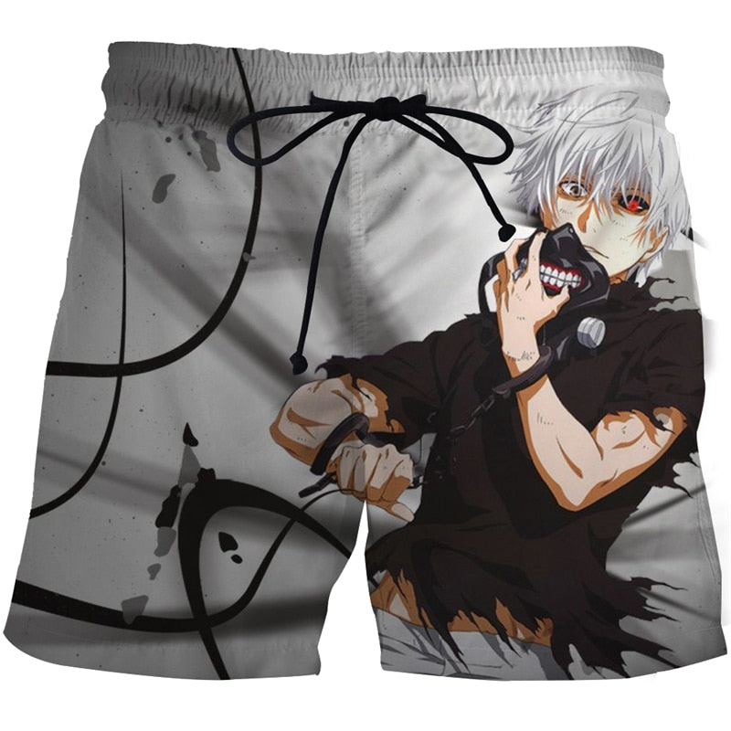 Tokyo Ghoul Beach 3D Printed Shorts