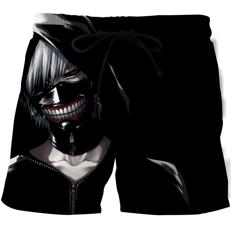 Tokyo Ghoul Beach 3D Printed Shorts