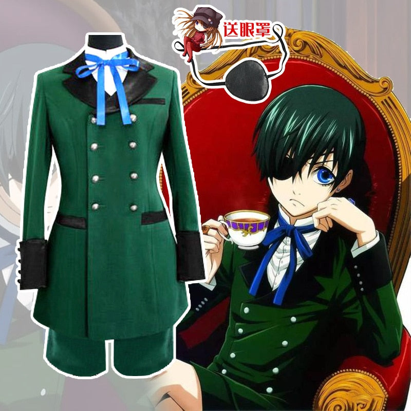 Black Butler Kuroshitsuji Sebastian Cosplay Unisex