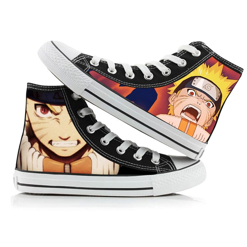 Ninja Akatsuki Uchiha Sasuke  High Top Shoes