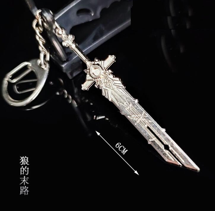 Genshin Impact Zhongli Venti Sword Keychains