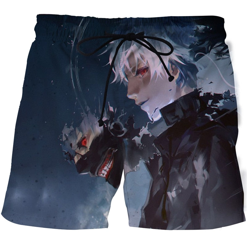 Tokyo Ghoul Beach 3D Printed Shorts
