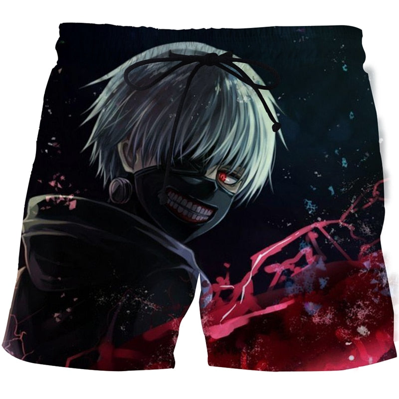Tokyo Ghoul Beach 3D Printed Shorts