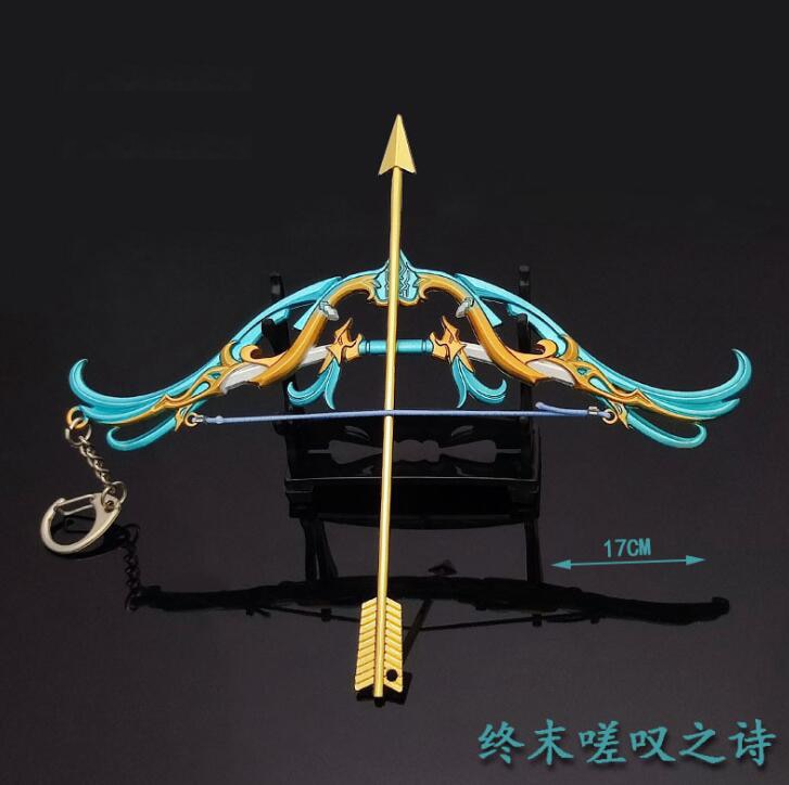 Genshin Impact Zhongli Venti Sword Keychains