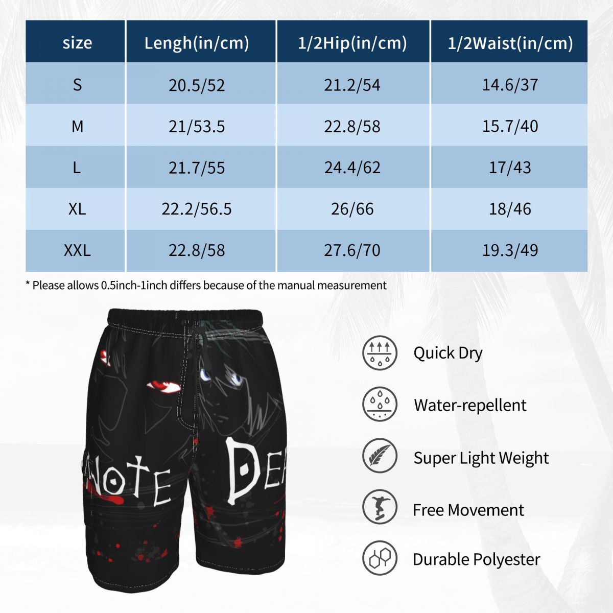 Death Note Men Swimming Shorts