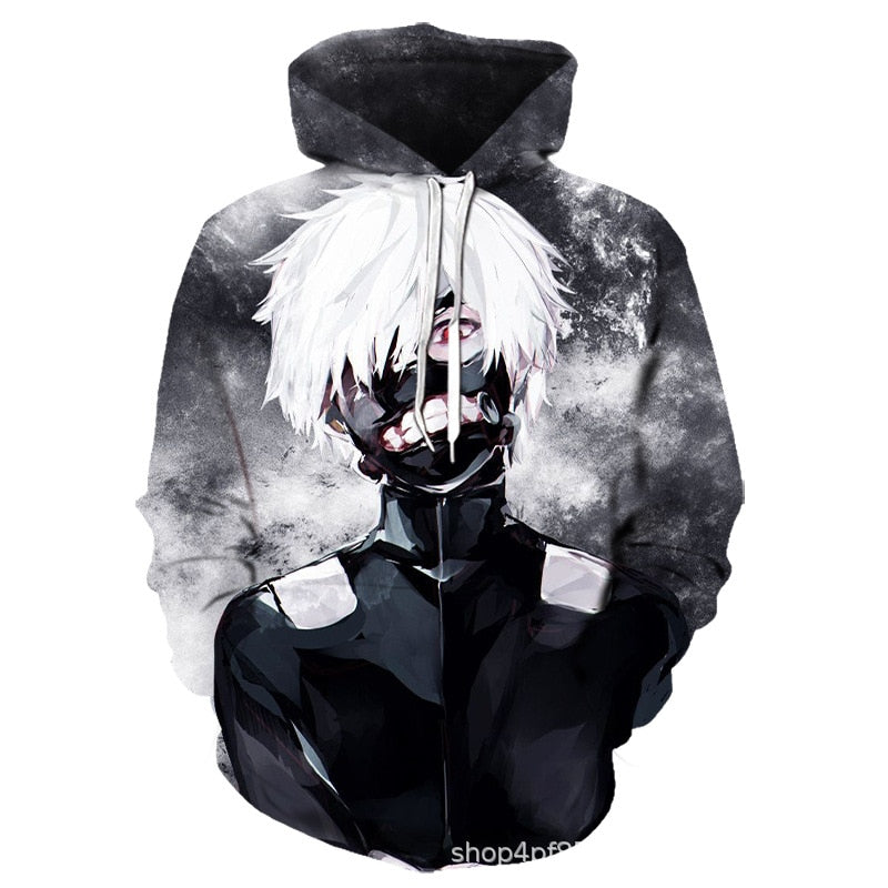 Tokyo Ghoul 3D Hoodies