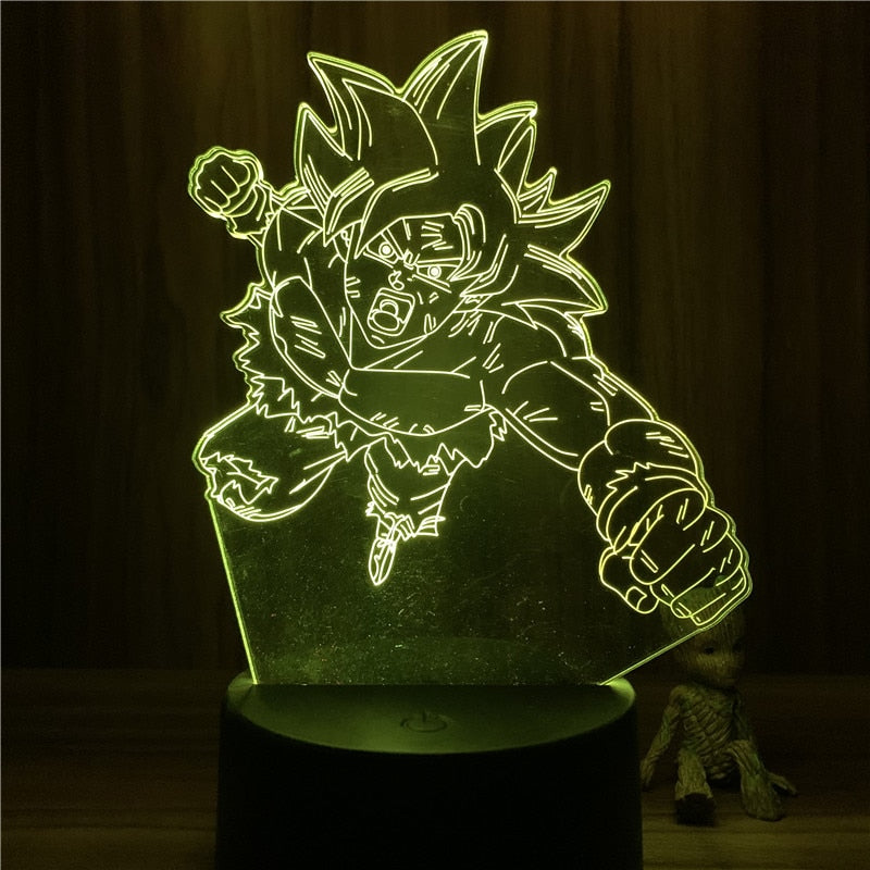 Dragon Ball Z Vegeta Super Saiyan 3D LED Night Lights – Anime Fantasy Land