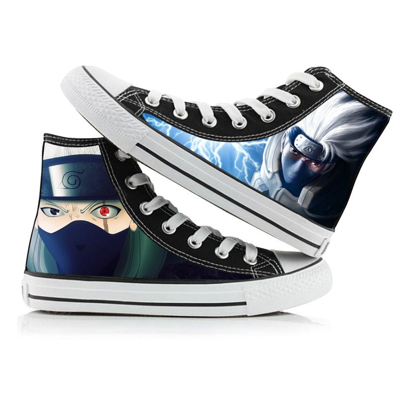 Ninja Akatsuki Uchiha Sasuke  High Top Shoes
