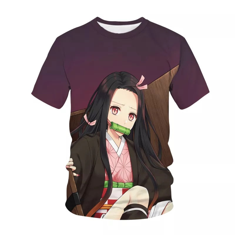 Demon Slayer Kochou Shinobu 3D T-shirt - Anime Fantasy Land