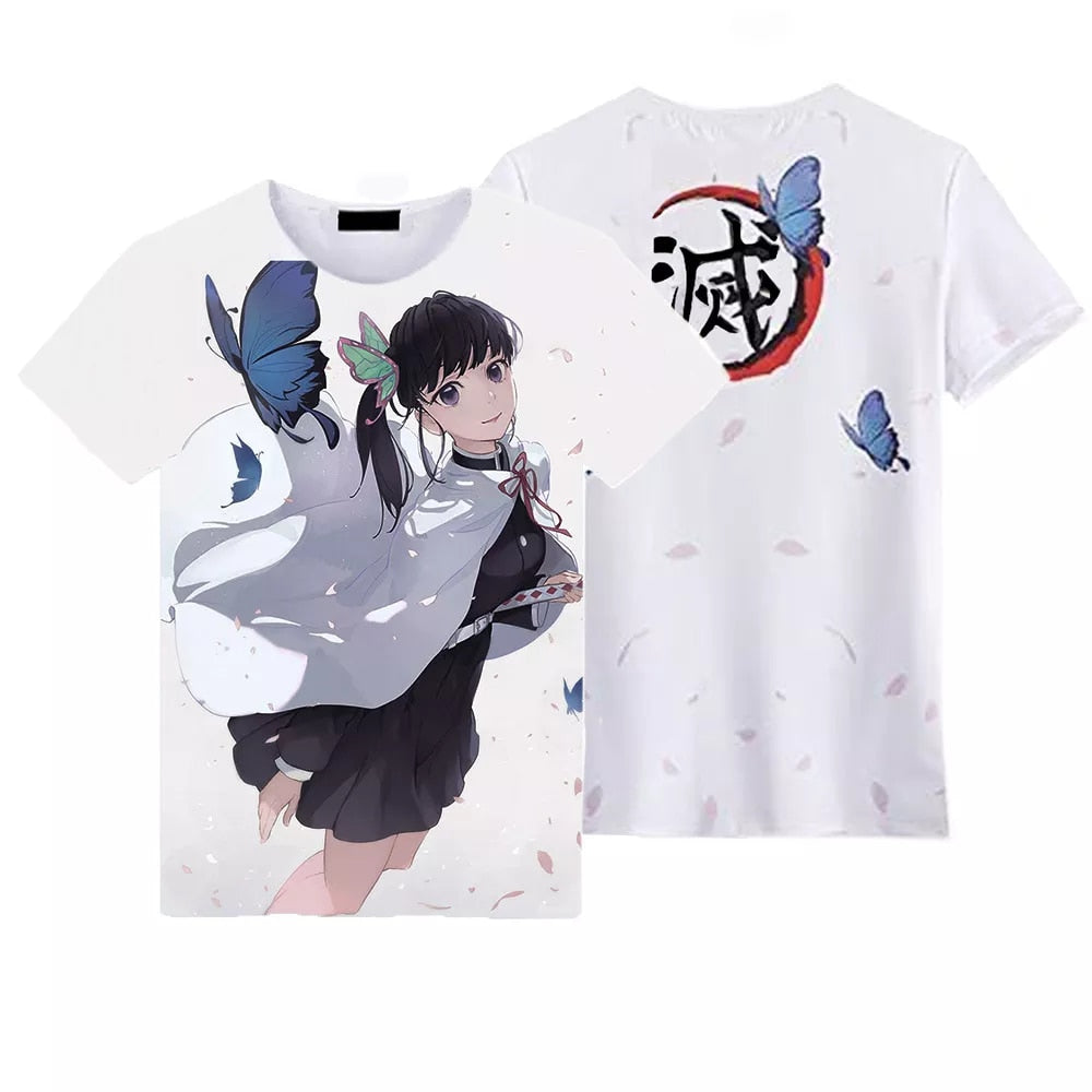 Demon Slayer Kochou Shinobu 3D T-Shirt - Anime Fantasy Land