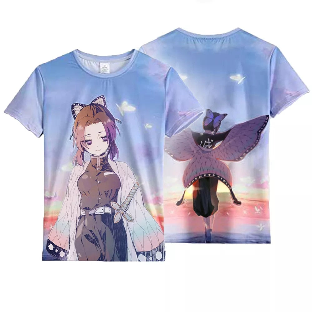 Demon Slayer Kochou Shinobu 3D T-Shirt - Anime Fantasy Land