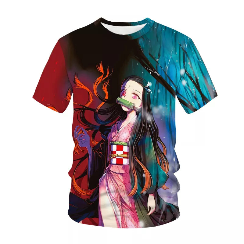 Demon Slayer Kochou Shinobu 3D T-shirt - Anime Fantasy Land