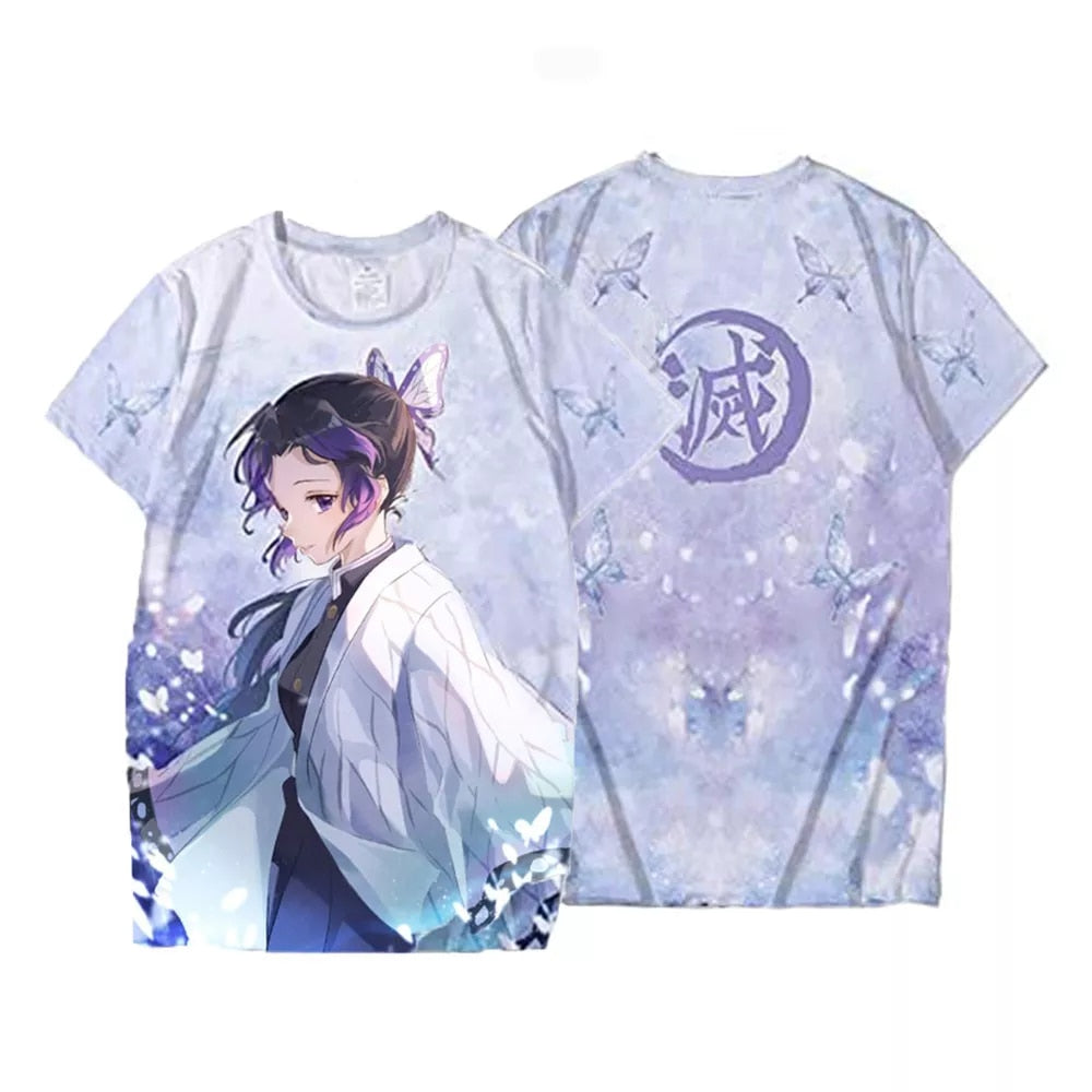 Demon Slayer Kochou Shinobu 3D T-Shirt - Anime Fantasy Land