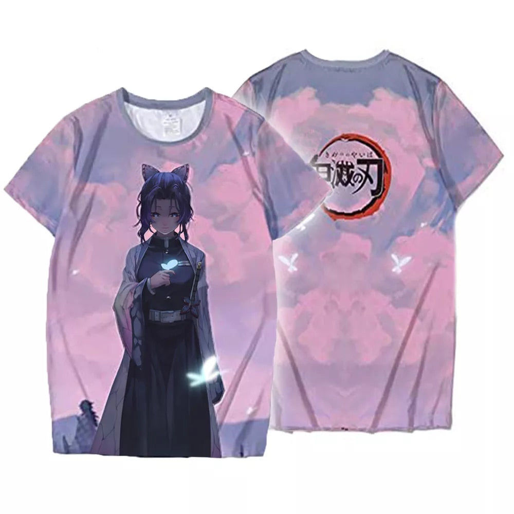 Demon Slayer Kochou Shinobu 3D T-shirt - Anime Fantasy Land