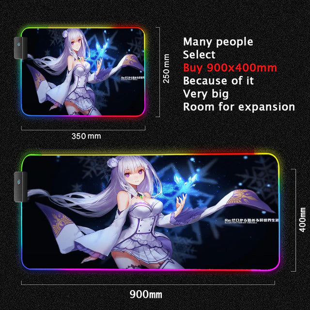 ReZero Lighting Gaming Computer Mats - Anime Fantasy Land