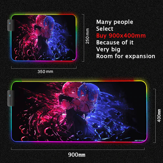 ReZero Lighting Gaming Computer Mats - Anime Fantasy Land