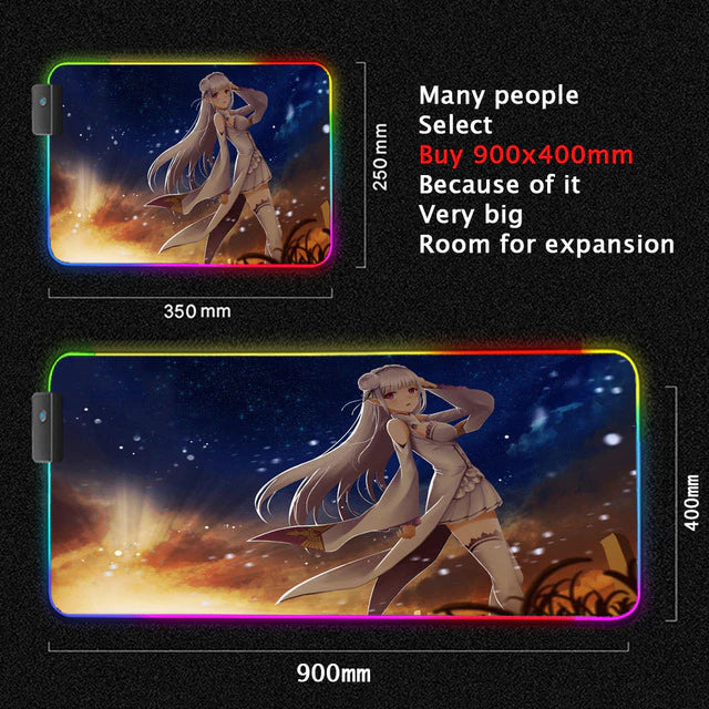ReZero Lighting Gaming Computer Mats - Anime Fantasy Land