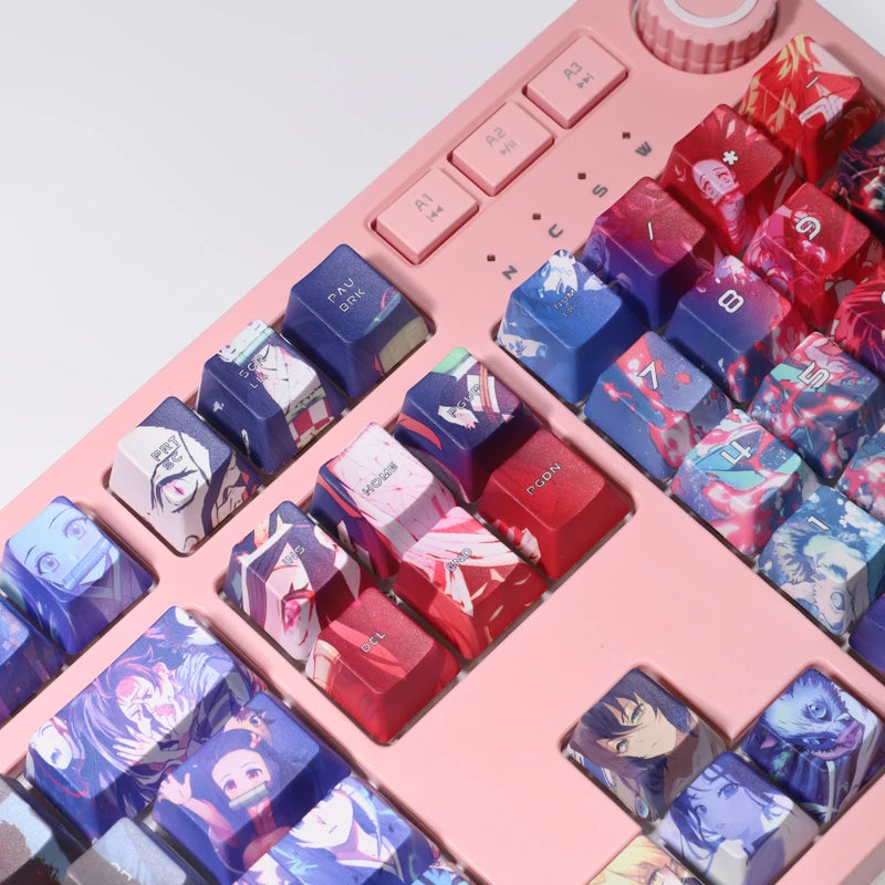 Mechanical Nezuko and Tanjiro Cherry Mix Keyboard - Anime Fantasy Land