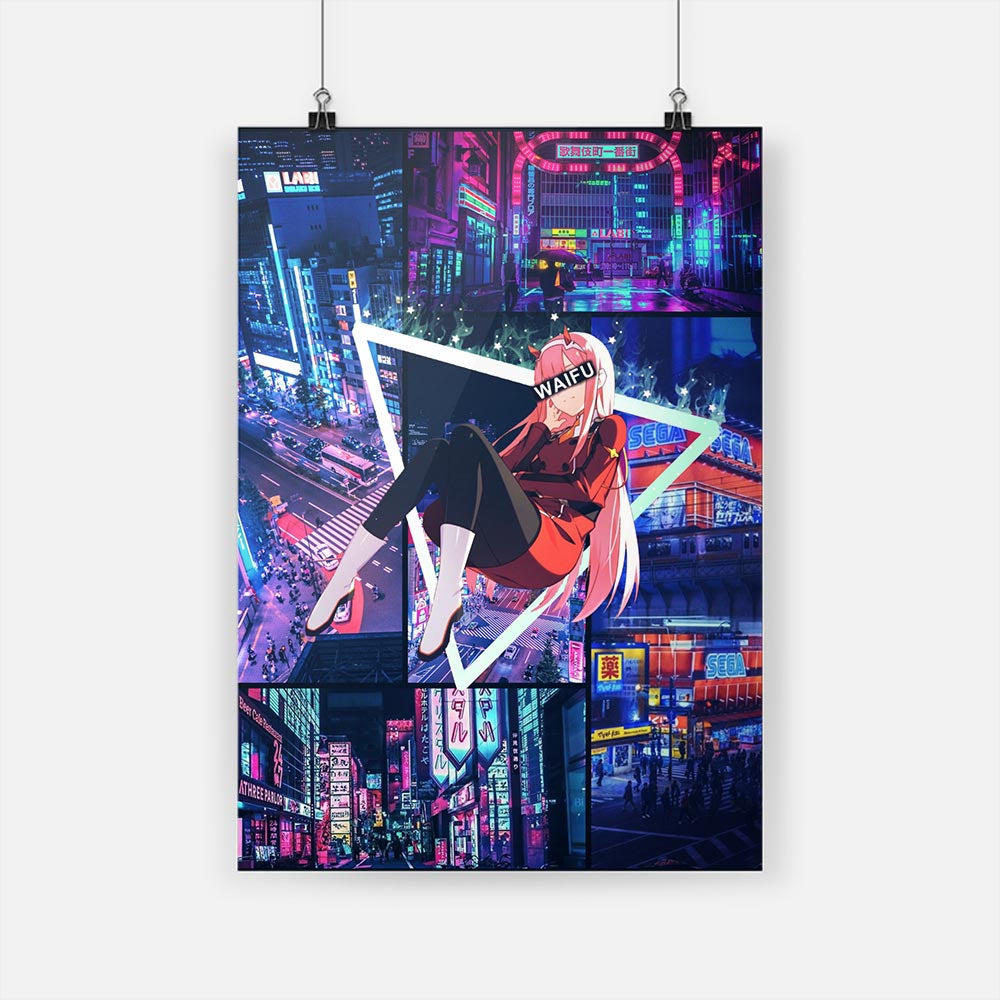 Darling in the Franxx Night City Posters