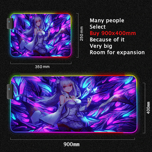 ReZero Lighting Gaming Computer Mats - Anime Fantasy Land