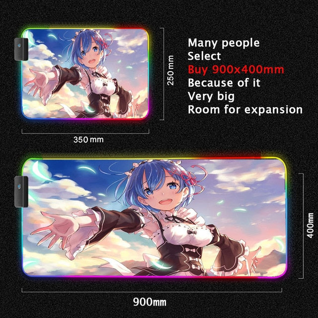 ReZero Lighting Gaming Computer Mats - Anime Fantasy Land