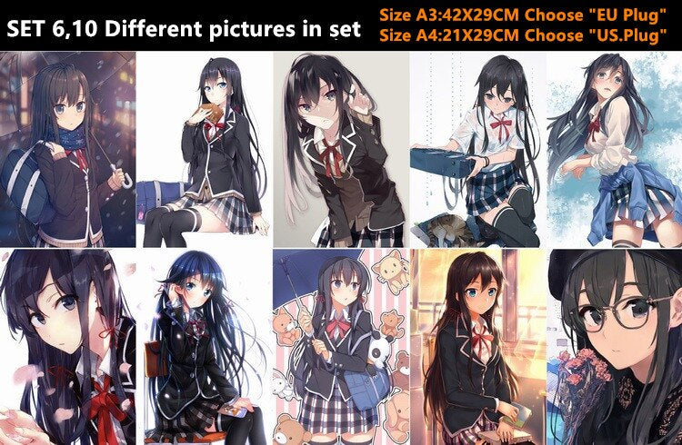 My Teen Romantic Comedy SNAFU Poster Stickers