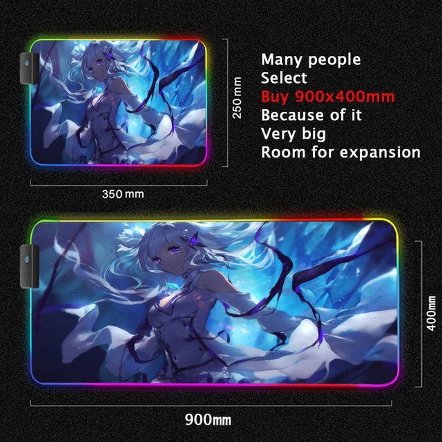 ReZero Lighting Gaming Computer Mats - Anime Fantasy Land