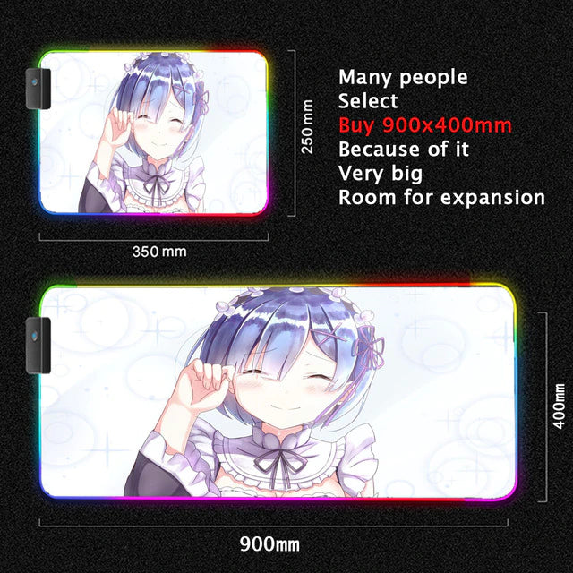 ReZero Lighting Gaming Computer Mats - Anime Fantasy Land