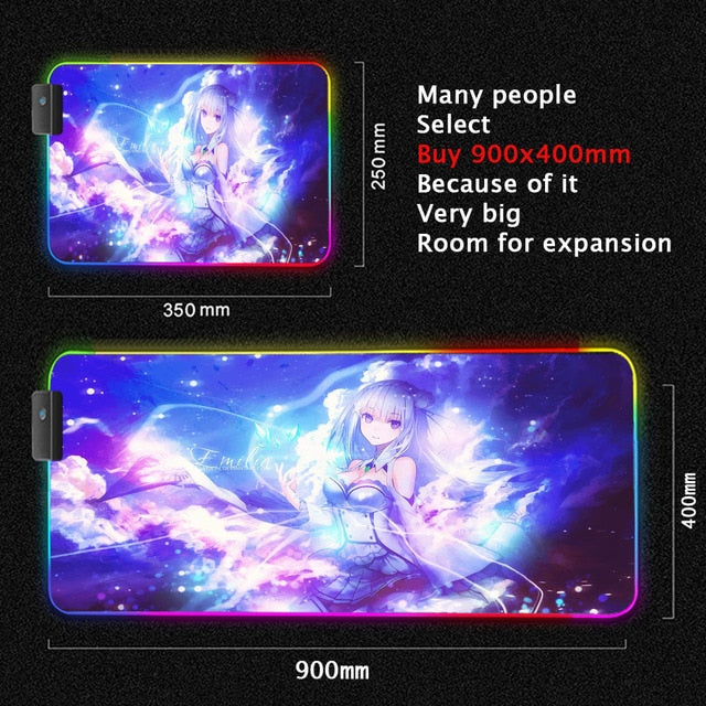 ReZero Lighting Gaming Computer Mats - Anime Fantasy Land